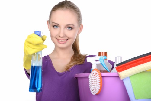 Deep cleaning bathroom tiles and fixtures
